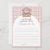 Meine Lieblings-Memory-Country-Spielkarte Einladung (Vorderseite)