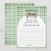 Meine Lieblings-Memory-Country-Spielkarte Einladung (Vorne/Hinten)