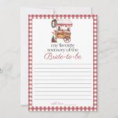 Meine Lieblings-Memory-Country-Spielkarte Einladung (Vorderseite)