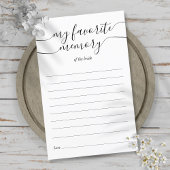 Meine Lieblings-Memory-Showkarte