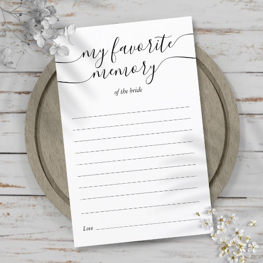 Meine Lieblings-Memory-Showkarte