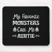Meine Lieblings-Monster nennen mich Tante-Spaß-Kat Mousepad (Vorne)