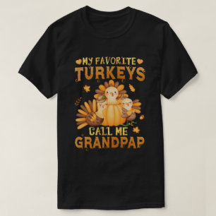 Meine Lieblings-Puten nennen mich Grandpap-Ernteda T-Shirt