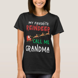 Meine Lieblings-Rentier nennen mich Oma Weihnachts T-Shirt