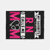 Meine Lieblings-RN-Krankenschwester nennt mich Mam Fleecedecke (Vorderseite (Horizontal))