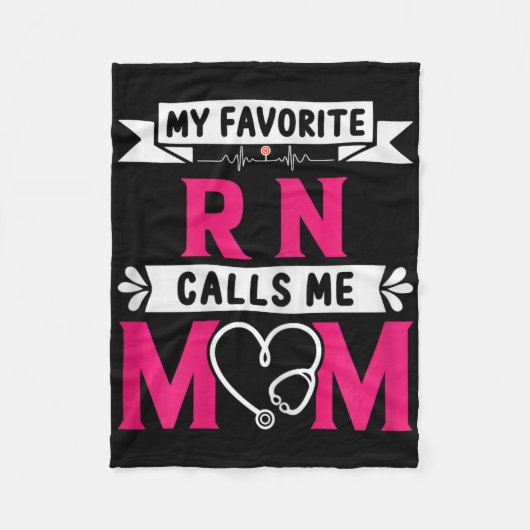 Meine Lieblings-RN-Krankenschwester nennt mich Mam Fleecedecke (Vorderseite)