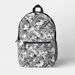 Meine Lieblings-Schwarz-Weiß-Patchwork-Puppen Bedruckter Rucksack