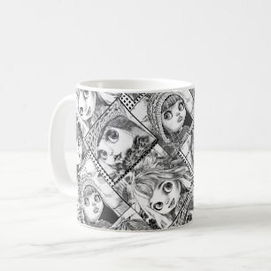 Meine Lieblings-Schwarz-Weiß-Patchwork-Puppen  Kaffeetasse
