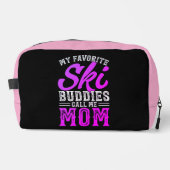 Meine Lieblings-Ski-Buddies nennen mich Mama Waschbeutel (Vorderseite)