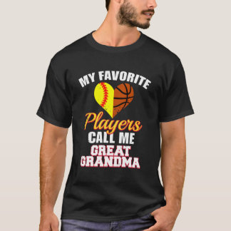 Meine Lieblings-Softball-Basketball-Spieler Großes T-Shirt
