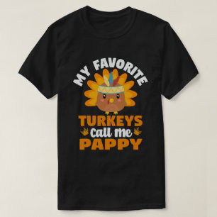 Meine Lieblings-Truthähne nennen mich Pappy-Ernte T-Shirt