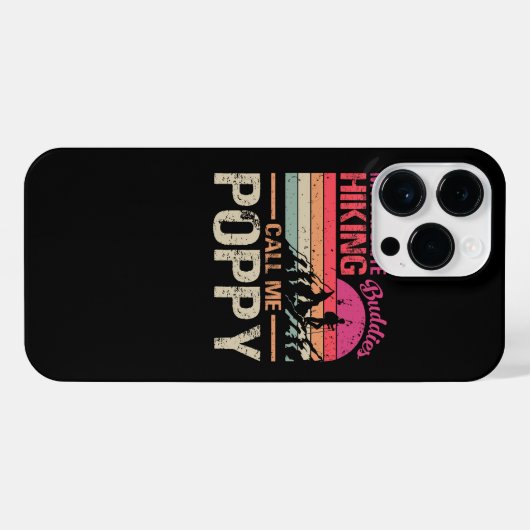 Meine Lieblings-Wanderbuddies nennen mich Mohn Vin iPhone Hülle (Rückseite (Horizontal))