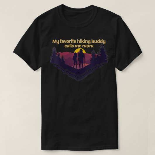 Meine Lieblings-Wanderbuddy nennt mich Mama, sie i T-Shirt (Design vorne)