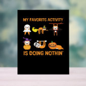 Meine Lieblingsaktivität ist es, nicht in 'Retro-S Acrylschild (Neutral)