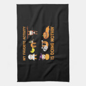 Meine Lieblingsaktivität ist es, nicht in 'Retro-S Geschirrtuch (Vertikal)