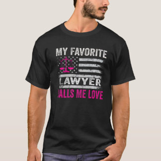 Meine Lieblingsanwältin nennt Me Liebe USA Flag Vi T-Shirt