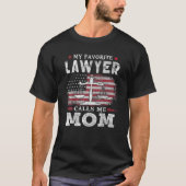 Meine Lieblingsanwältin nennt Me Mama USA Flag Mut T-Shirt (Vorderseite)
