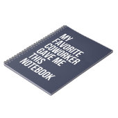 Meine Lieblingsarbeiterin gab mir dieses Notebook Notizblock (Linke Seite)