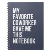 Meine Lieblingsarbeiterin gab mir dieses Notebook Notizblock (Vorderseite)