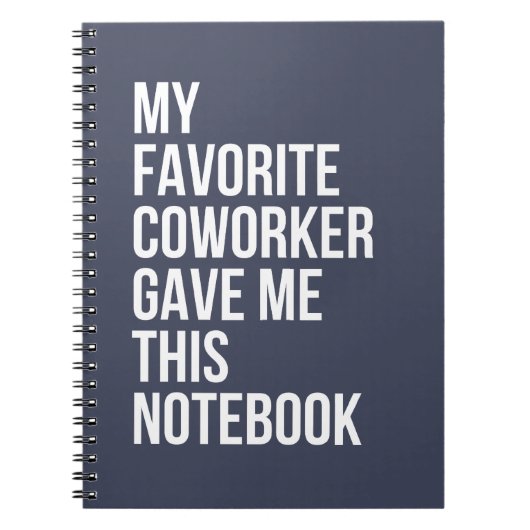 Meine Lieblingsarbeiterin gab mir dieses Notebook Notizblock (Vorderseite)