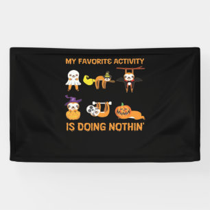 Meine Lieblingsbeschäftigung ist Nichts-Tun Retro  Banner