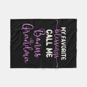 Meine Lieblingsbotschaften nennen mich Bonus Großm Fleecedecke (Vorderseite (Horizontal))