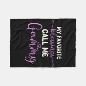 Meine Lieblingsbotschaften nennen mich Gammy Oma M Fleecedecke (Vorderseite (Horizontal))