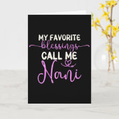 Meine Lieblingsbotschaften nennen mich Nani Großmu Karte (Gelbe Blume)