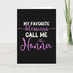 Meine Lieblingsbotschaften nennen mich Nonna Grand Karte