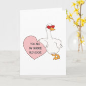 Meine Lieblingsdumme Gans Karte (Gelbe Blume)