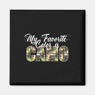 Meine Lieblingsfarbe ist Camo Lustige Tarnung Jagd Magnet