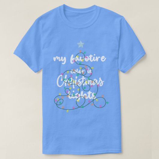 Meine Lieblingsfarbe ist das Weihnachts-Shirt am b T-Shirt (Design vorne)