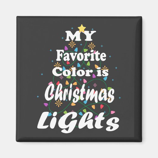Meine Lieblingsfarbe ist der weihnachtliche Leucht Magnet (Vorne)