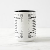 Meine Lieblingsfarbe ist die schwarze Tasse (Zentrum)
