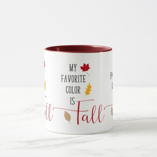 Meine Lieblingsfarbe ist ein Fall Tasse (Zentrum)