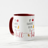 Meine Lieblingsfarbe ist ein Fall Tasse (Vorderseite Links)