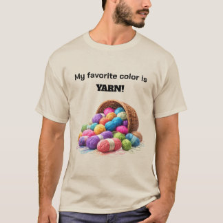 Meine Lieblingsfarbe ist Garn T-Shirt