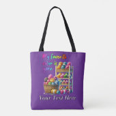 Meine Lieblingsfarbe ist Garn Tasche (Rückseite)