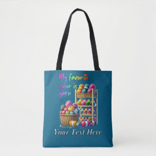 Meine Lieblingsfarbe ist Garn Tasche