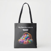 Meine Lieblingsfarbe ist Garn Tasche (Vorderseite)