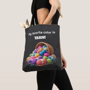 Meine Lieblingsfarbe ist Garn Tasche