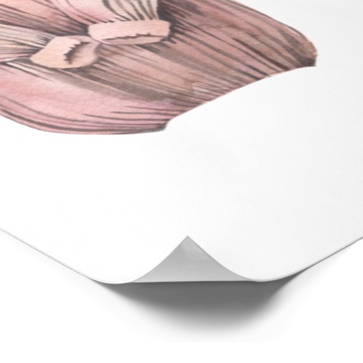 Meine Lieblingsfarbe ist Herbst im Oktober Poster (Ecke)