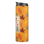 Meine Lieblingsfarbe ist Herbst personalisiert ora Thermosbecher (Nach rechts gedreht)