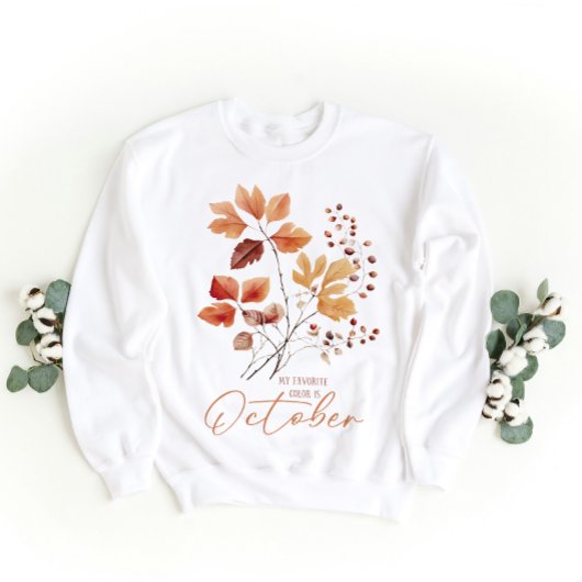 Meine Lieblingsfarbe ist Oktober, Fall Vibes Sweatshirt