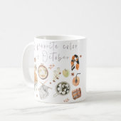 Meine Lieblingsfarbe ist Oktober, Herbst-Tasse Kaffeetasse (Vorderseite Links)