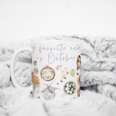Meine Lieblingsfarbe ist Oktober, Herbst-Tasse Kaffeetasse