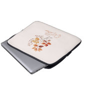 Meine Lieblingsfarbe ist Oktober - Herbstblätter & Laptopschutzhülle (Vorne Knopf)