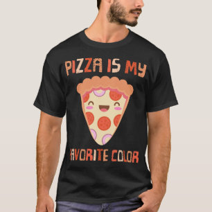 Meine Lieblingsfarbe ist Pizza Funny Pepperoni Sli T-Shirt