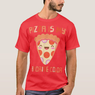 Meine Lieblingsfarbe ist Pizza Funny Pepperoni Sli T-Shirt