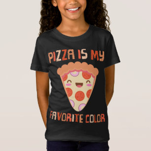 Meine Lieblingsfarbe ist Pizza Funny Pepperoni Sli T-Shirt
